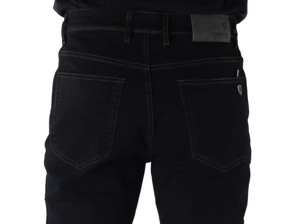 Jeans Casual de Corte Slim con Tiro Medio | BERMAN