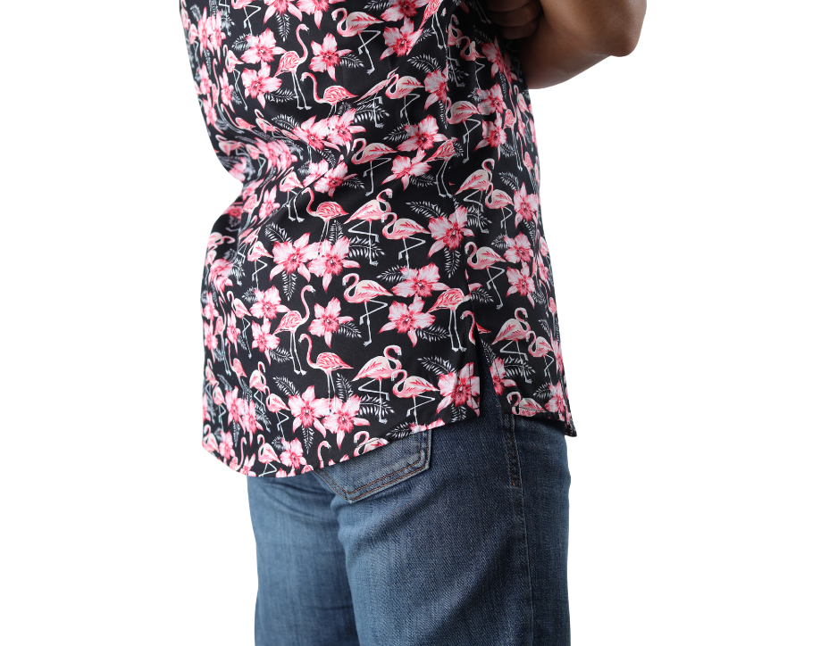 Camisa Casual Regular Manga Corta | KHAKI & BLUES