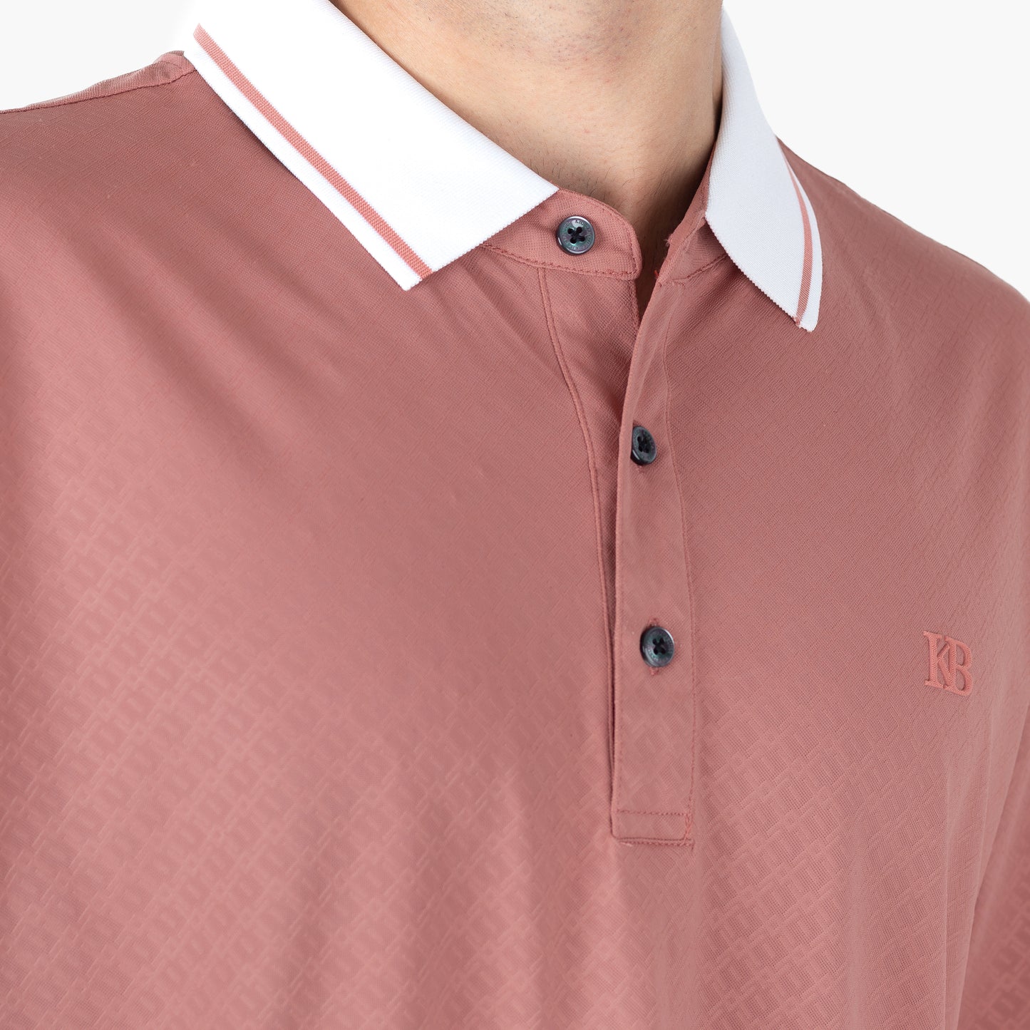 Playera Polo Manga Corta Regular Fit Texturizada | KHAKI & BLUES