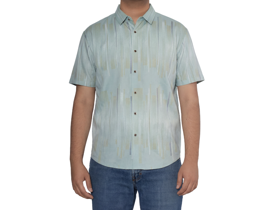 Camisa Casual Corte Slim Manga Corta | BOCHI