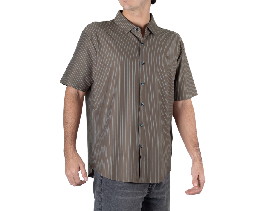 Camisa Casual Corte Regular Manga Corta | BOCHI
