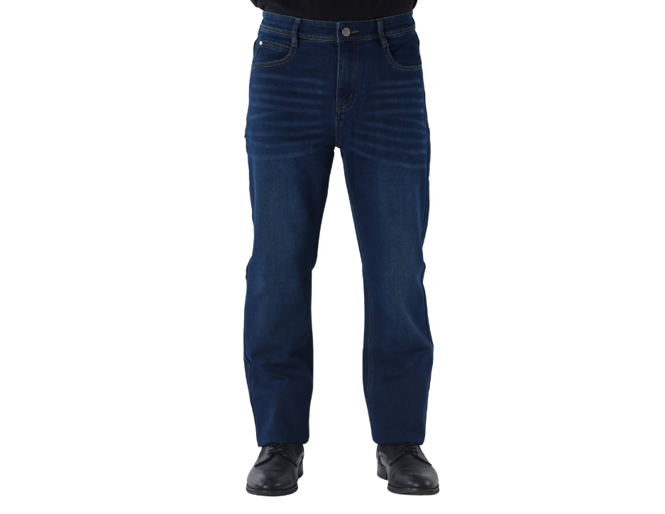 Jeans Casual de Corte Recto con Tiro Medio | BERMAN