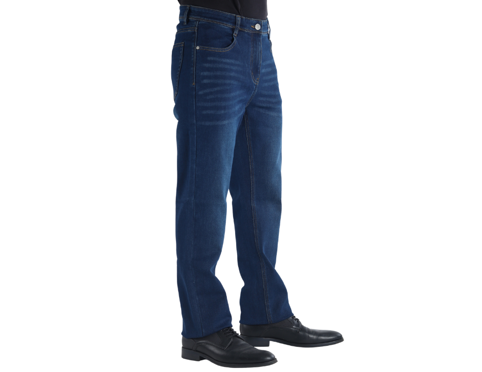 Jeans Casual de Corte Recto con Tiro Medio | BERMAN
