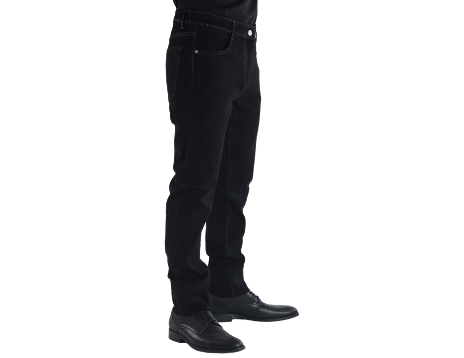 Jeans Casual de Corte Slim con Tiro Medio | BERMAN