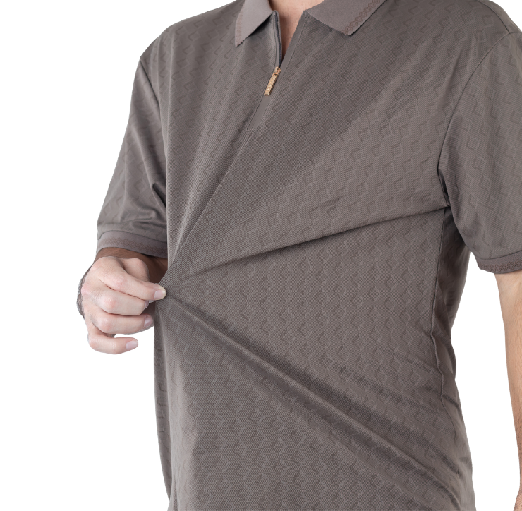 Playera Polo Stretch Para Hombre Manga Corta | BOCHI