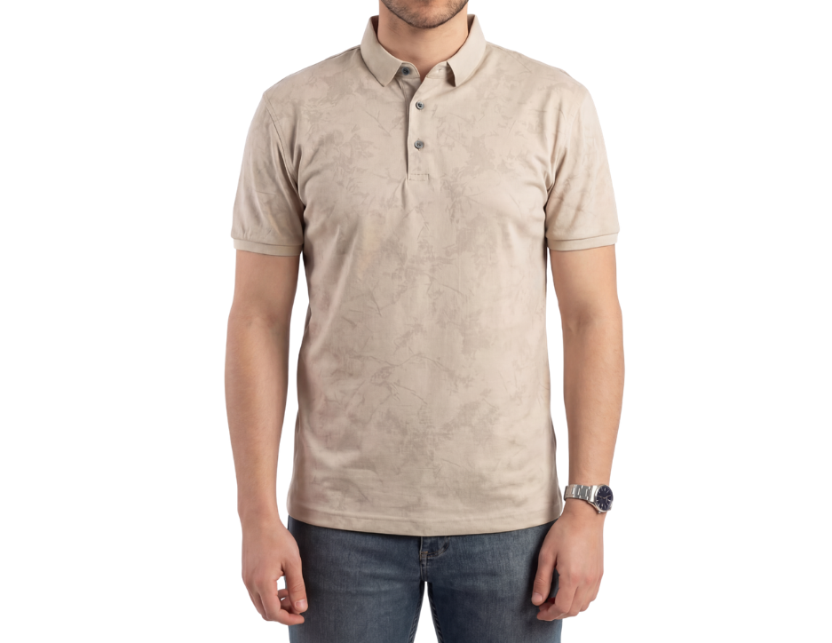 Playera Polo Hombre Sun Reactive | Estampado al Sol | Khaki & Blues