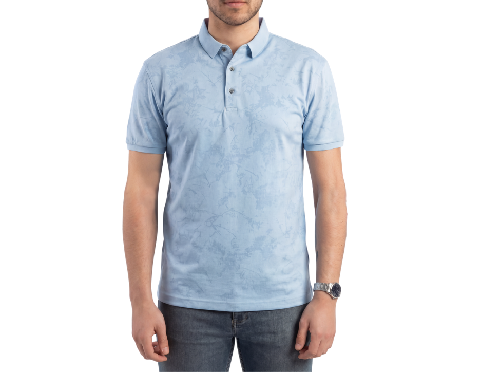 Playera Polo Hombre Sun Reactive | Estampado al Sol | Khaki & Blues