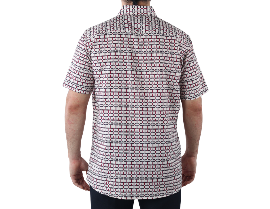 Camisa Casual Corte Slim Fit Manga Corta | BOCHI