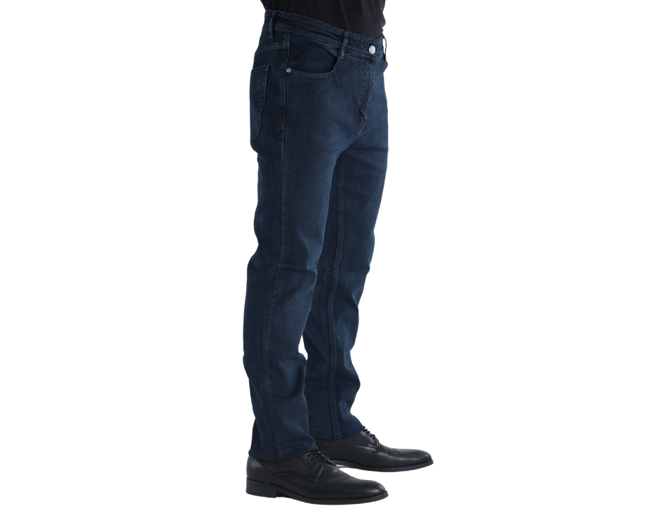 Jeans Casual de Corte Slim con Tiro Medio | BERMAN