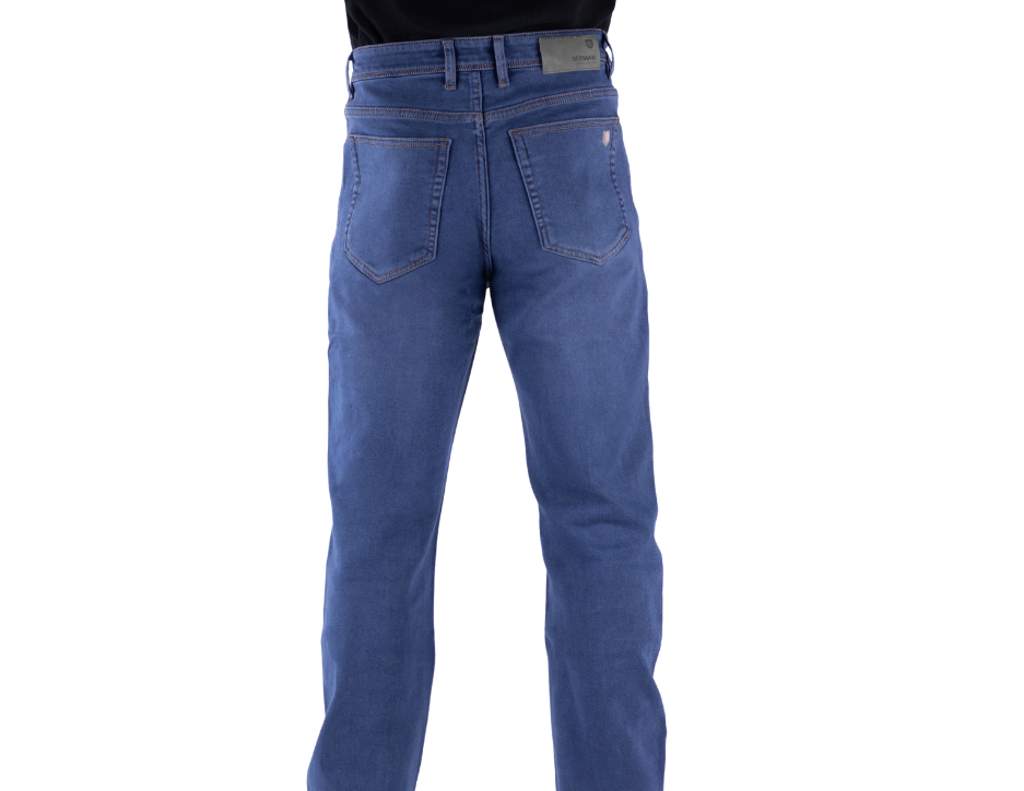 Jeans Casual de Corte Recto con Tiro Medio | BERMAN