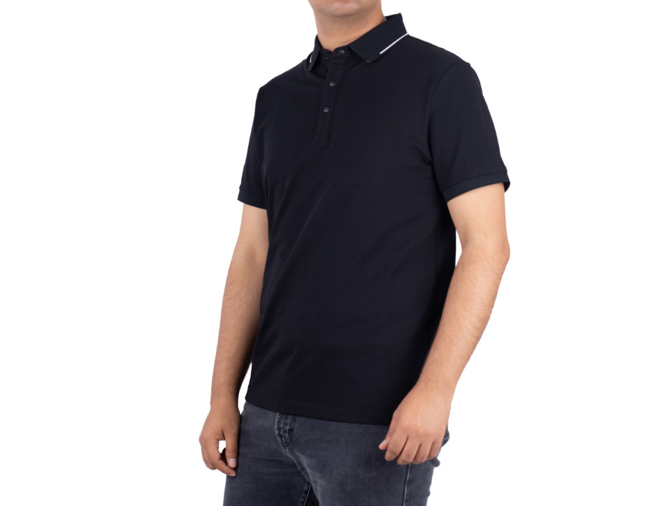 Playera Polo Stretch Manga Corta para Hombre | KHAKI & BLUES