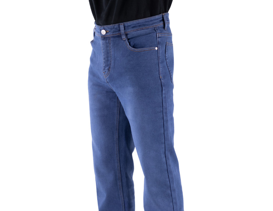 Jeans Casual de Corte Recto con Tiro Medio | BERMAN