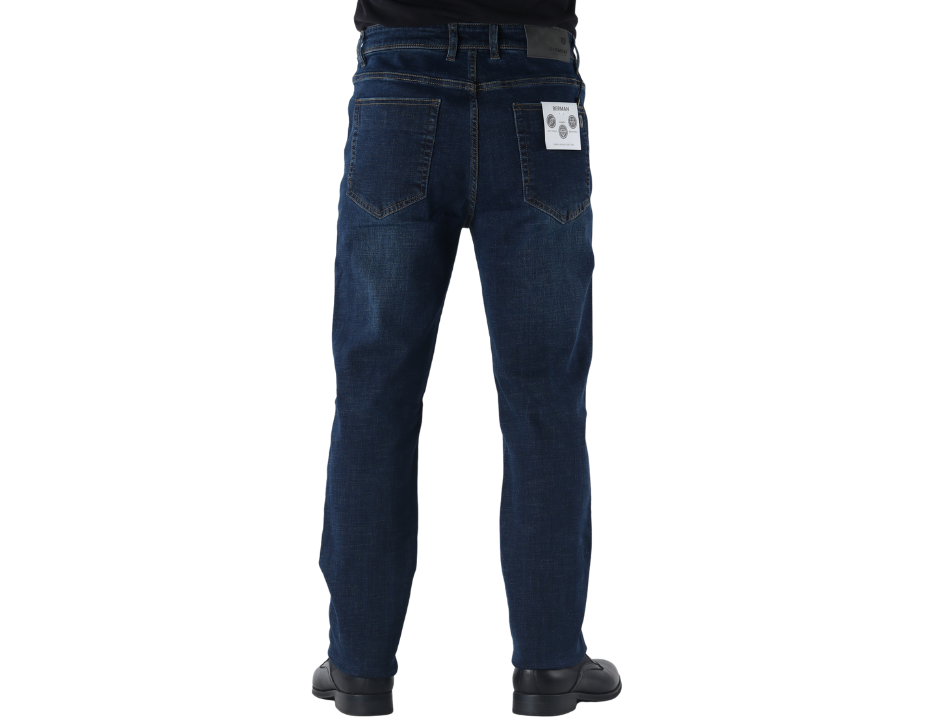 Jeans Casual de Corte Slim con Tiro Medio | BERMAN
