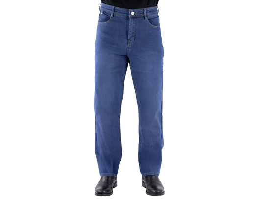 Jeans Casual de Corte Recto con Tiro Medio | BERMAN