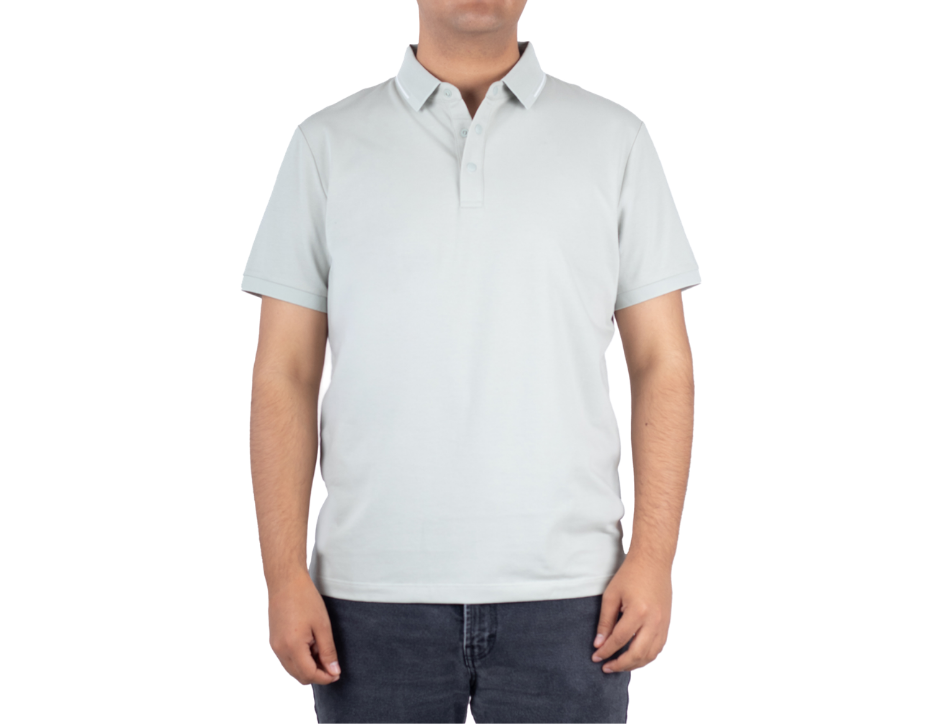 Playera Polo Stretch Manga Corta para Hombre | KHAKI & BLUES