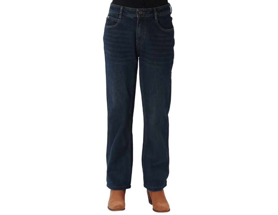 Jeans Vaquero de Corte Acampanado con Tiro Medio para Dama | FARWEST