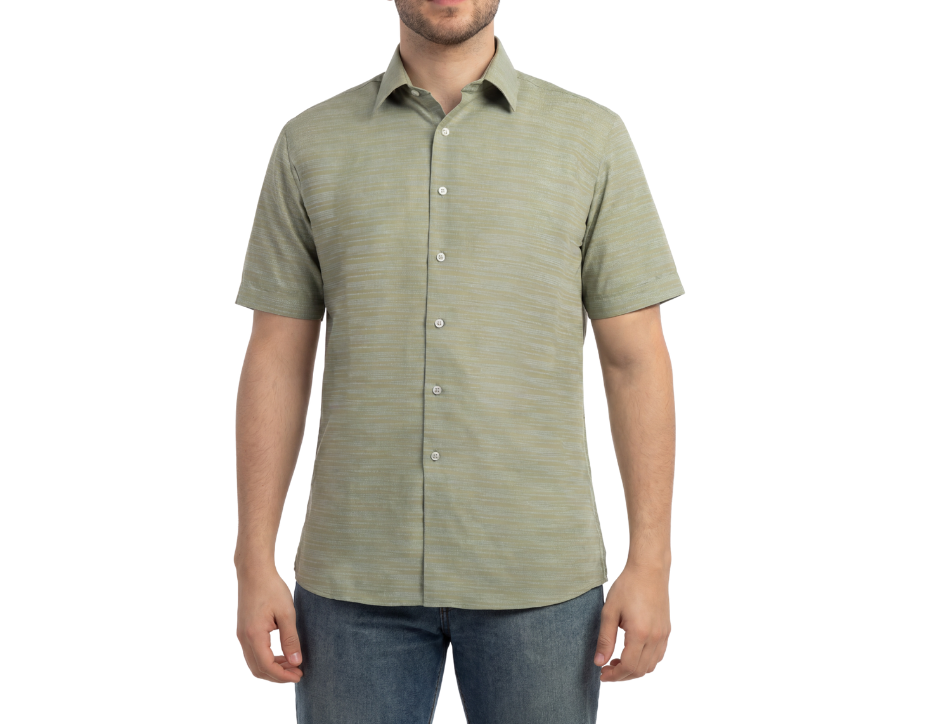Camisa Casual Manga Corta para Hombre | KHAKI & BLUES