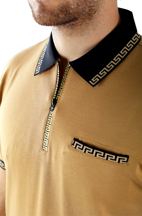 Playera Polo Hombre | Cierre en Aletilla y Detalles Contrastantes | BOCHI