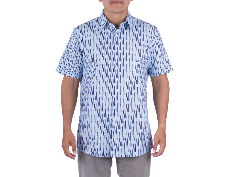 Camisa Casual Manga Corta para Hombre | KHAKI & BLUES