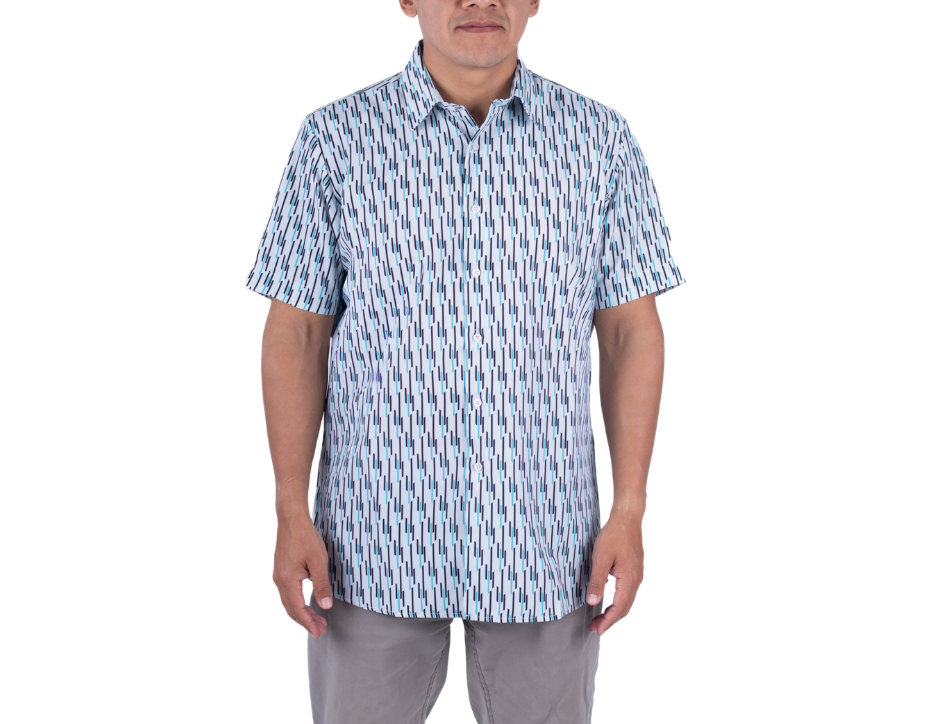 Camisa Casual Manga Corta para Hombre | KHAKI & BLUES