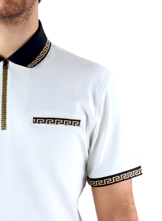 Playera Polo Hombre | Cierre en Aletilla y Detalles Contrastantes | BOCHI