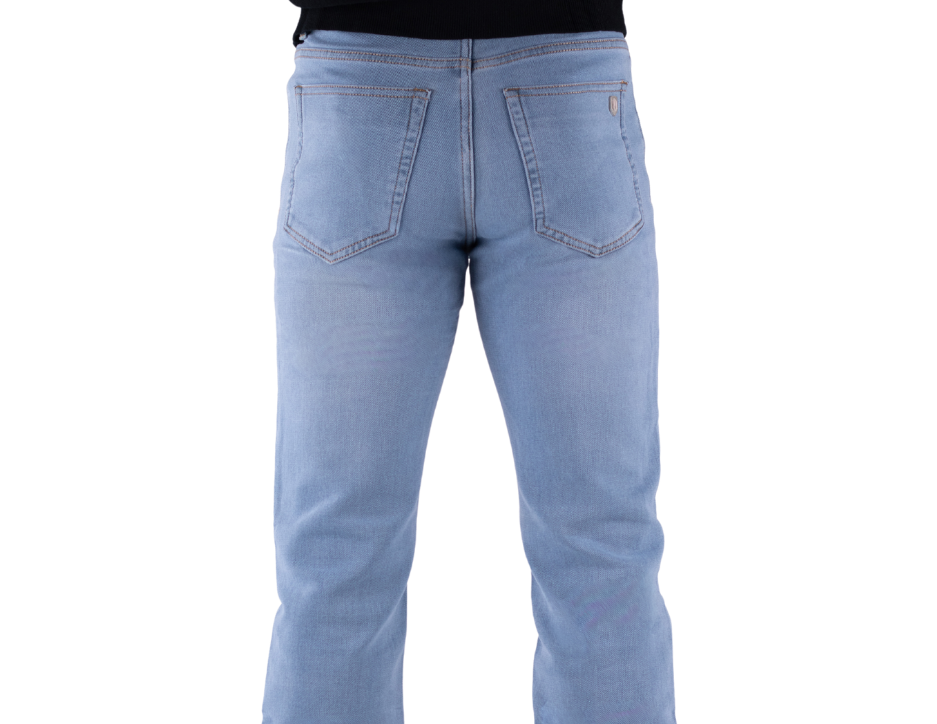 Jeans Casual de Corte Recto con Tiro Medio | BERMAN