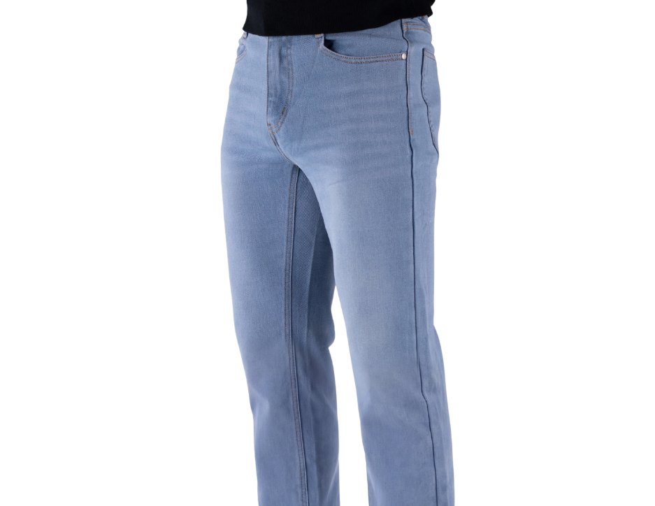 Jeans Casual de Corte Recto con Tiro Medio | BERMAN