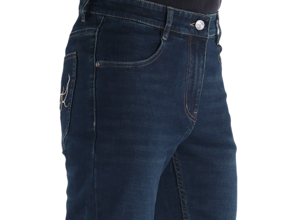 Jeans Vaquero Slim de Corte Bota con Tiro Medio | FARWEST