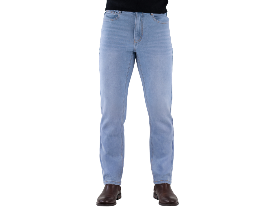 Jeans Casual de Corte Recto con Tiro Medio | BERMAN