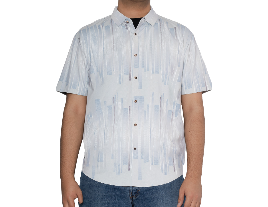 Camisa Casual Corte Slim Manga Corta | BOCHI