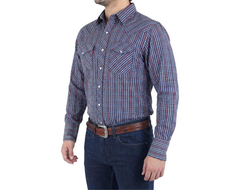 Camisa Vaquera Clásica Manga Larga | FARWEST