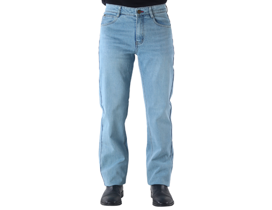 Jeans Vaquero Slim de Corte Recto con Tiro Medio para Hombre | BOCHI
