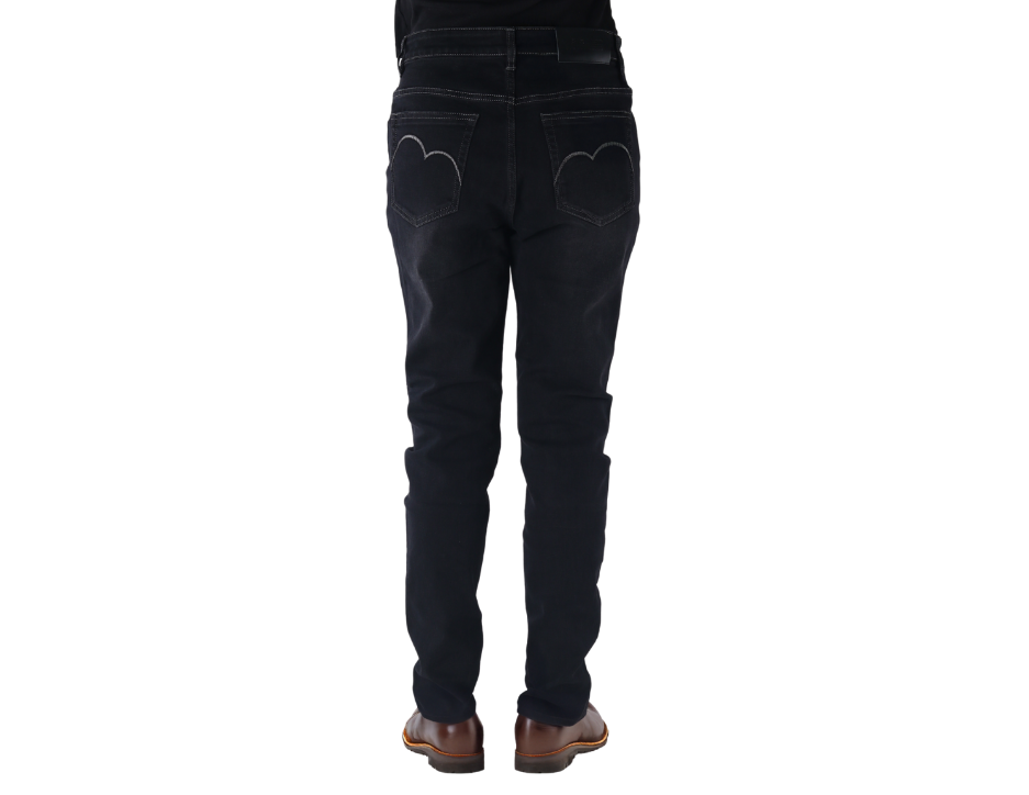 Jeans Vaquero de Corte Ajustado con Tiro Alto para Dama Luxury | BOCHI