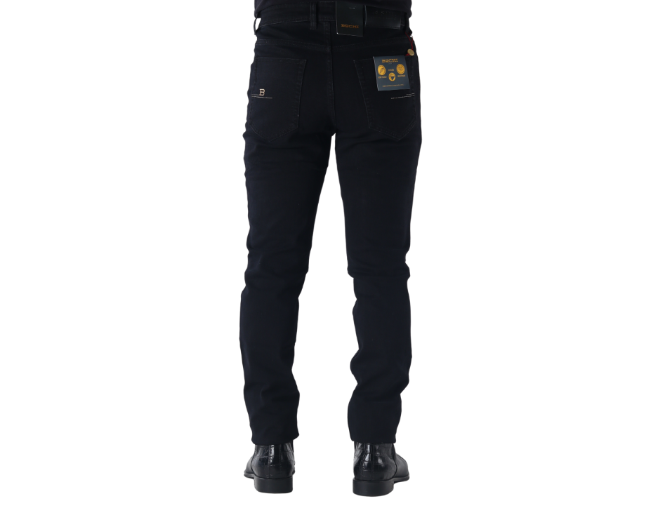 Jeans Vaquero Slim de Corte Ajustado con Tiro Medio para Hombre | BOCHI