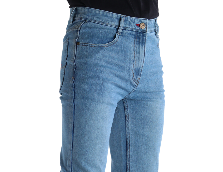 Jeans Vaquero Slim de Corte Ajustado con Tiro Medio para Hombre | BOCHI