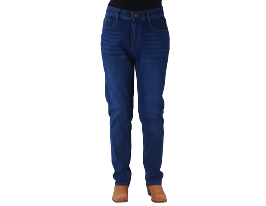 Jeans Vaquero Skinny de Corte Ajustado con Tiro Alto para Dama | BOCHI