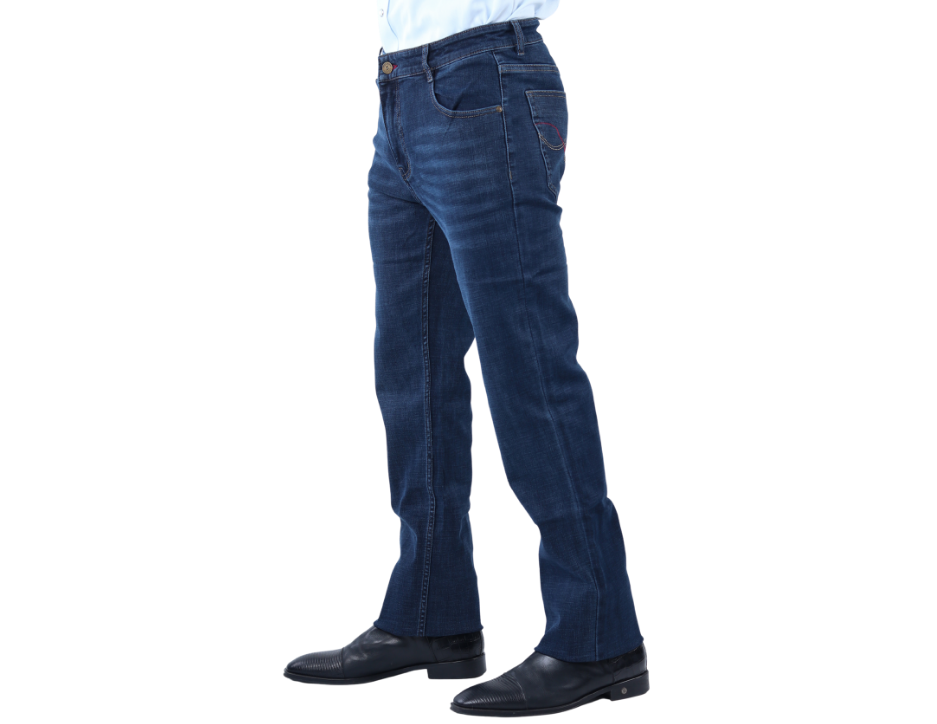Jeans Vaquero Slim de Corte Recto con Tiro Medio para Hombre | BOCHI