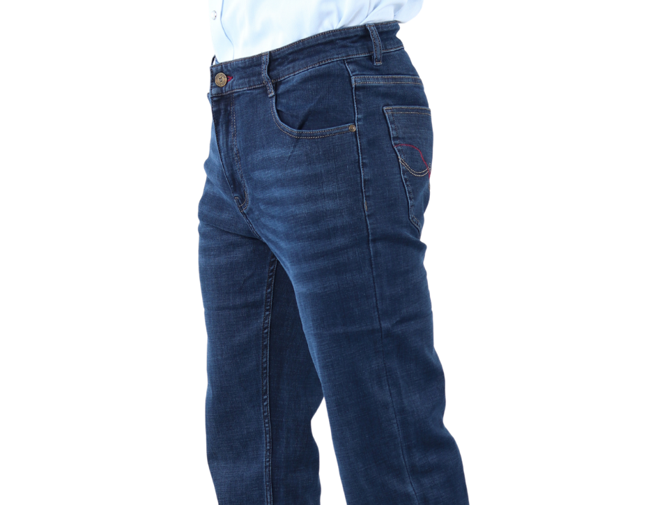 Jeans Vaquero Slim de Corte Recto con Tiro Medio para Hombre | BOCHI