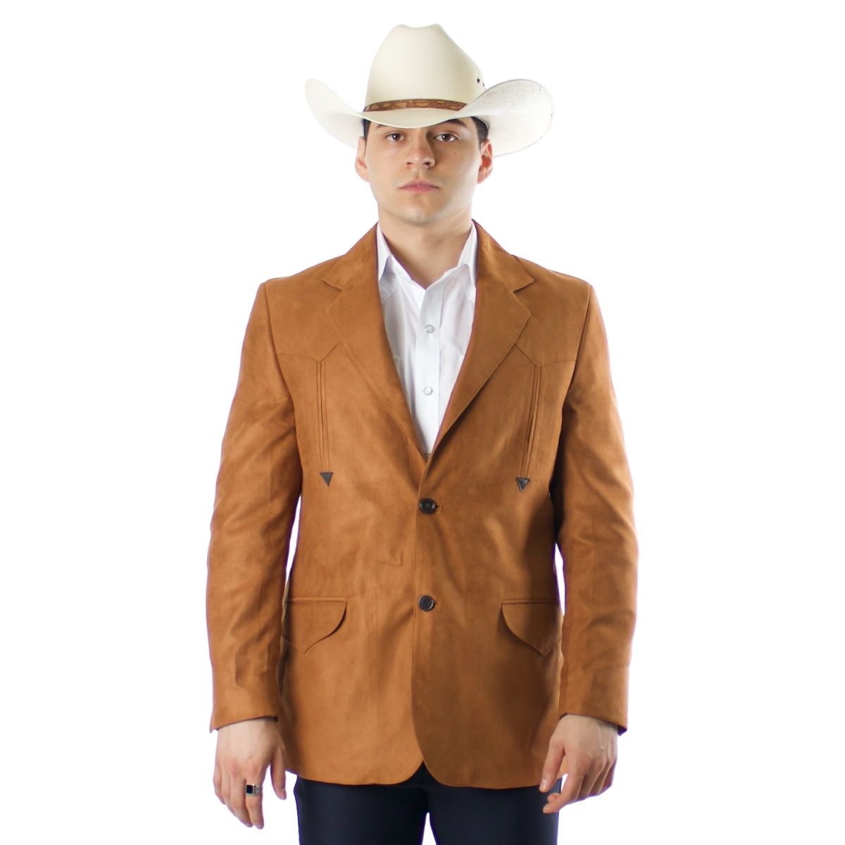 Saco Campirano Hombre Corte Recto | Gamuza Farwest