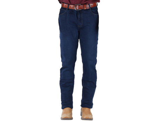Pantalón Vaquero de Mezclilla Corte Ajustado con Tiro Medio para Hombre | BOCHI