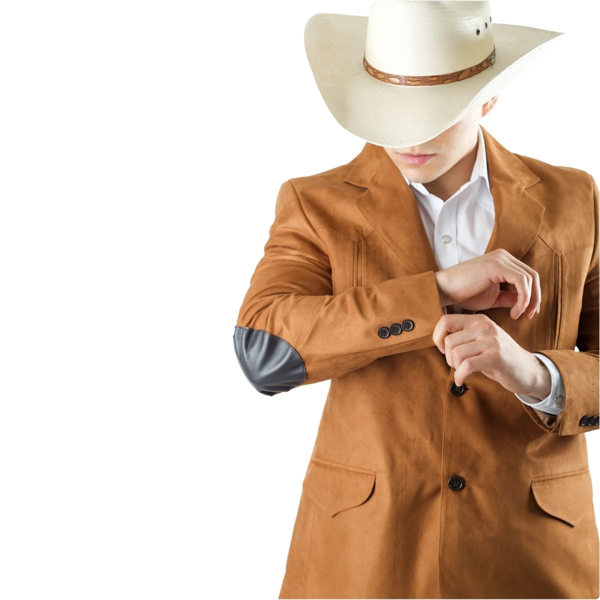 Saco Campirano Hombre Corte Recto | Gamuza Farwest