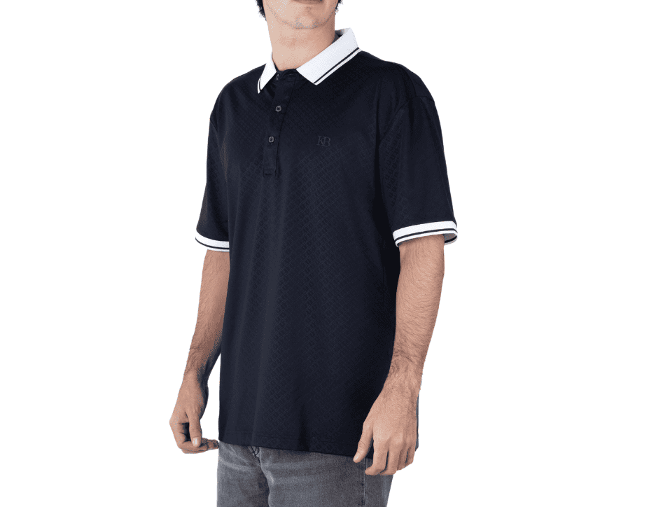 Playera Polo Manga Corta Regular Fit Texturizada | KHAKI & BLUES