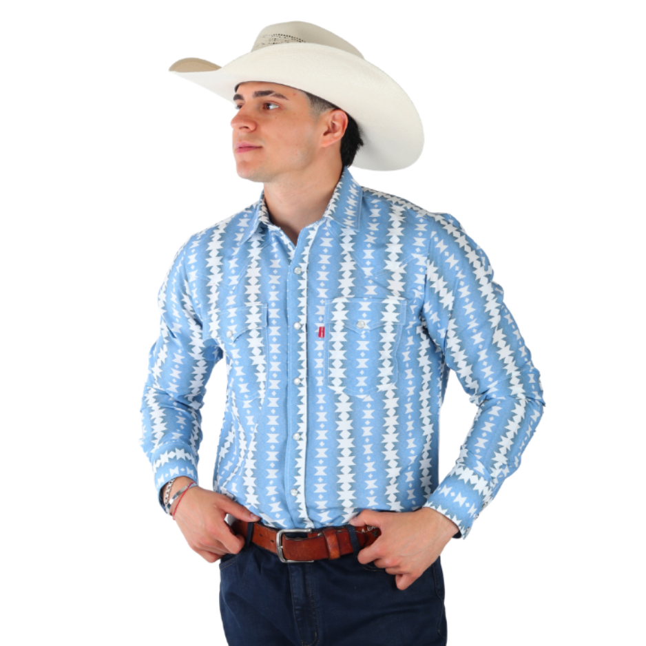 Camisa Vaquera Corte Clásico Manga Larga | BOCHI