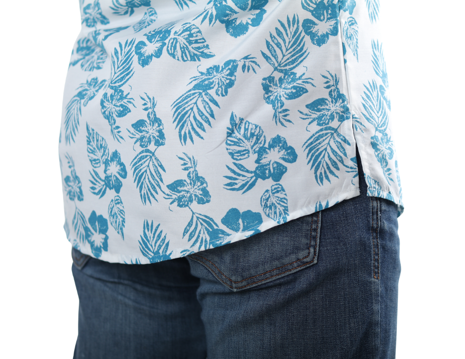 Camisa Casual Regular Manga Corta | KHAKI & BLUES