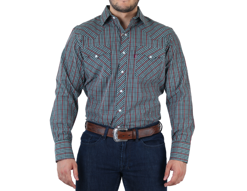 Camisa Vaquera Clásica Manga Larga | FARWEST