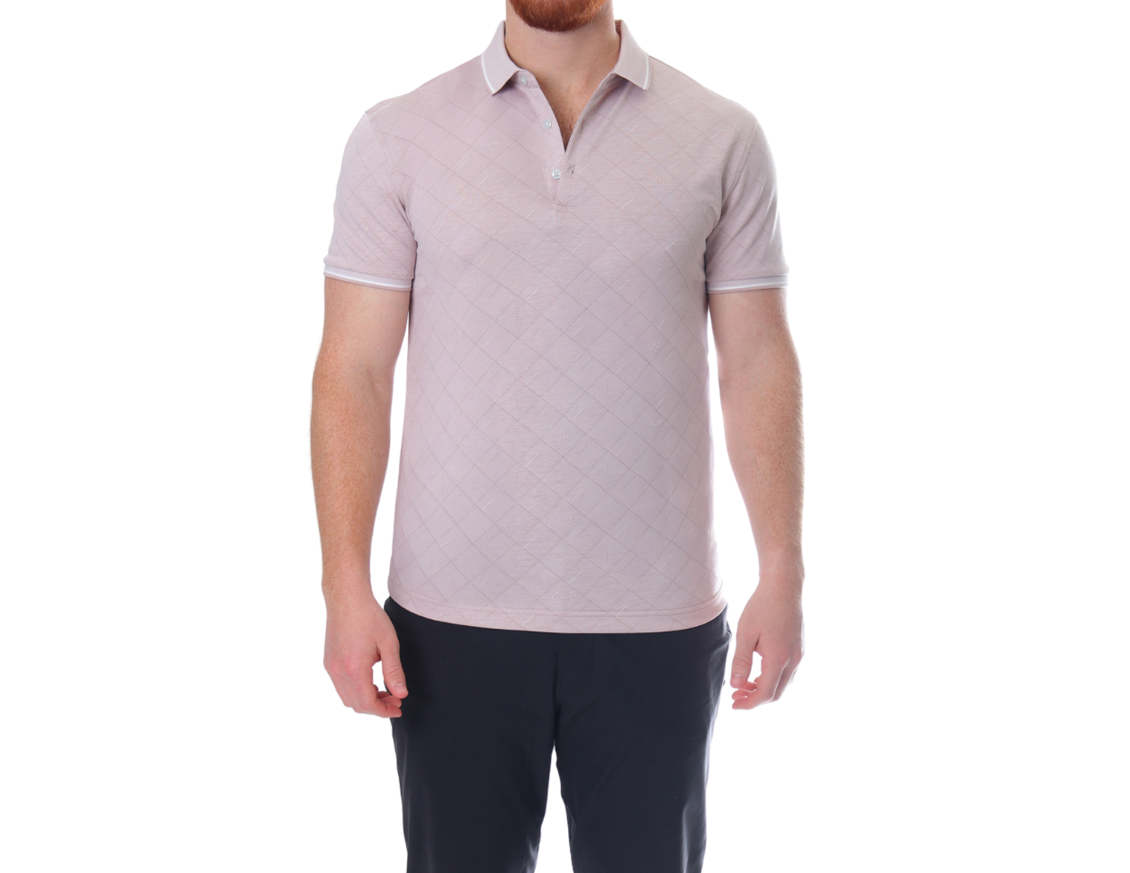 Playera Polo Hombre Jacquard | Anti-Estática | KHAKI & BLUES