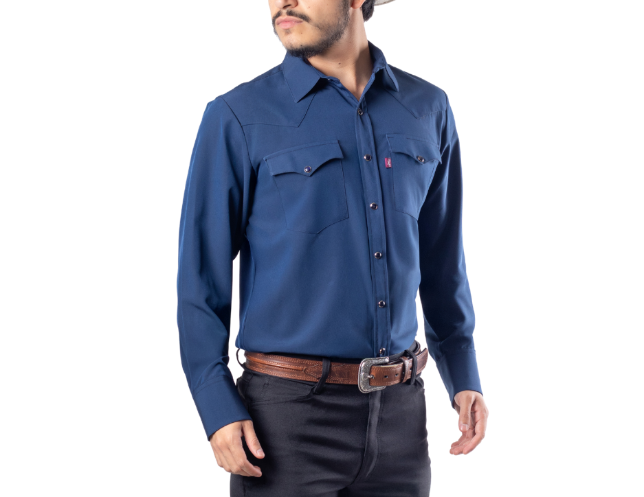 Camisa Vaquera Fashión Manga Larga | FARWEST