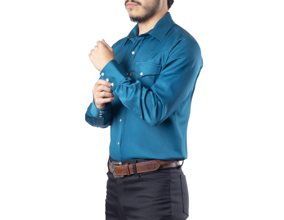 Camisa Vaquera Fashión Manga Larga | FARWEST