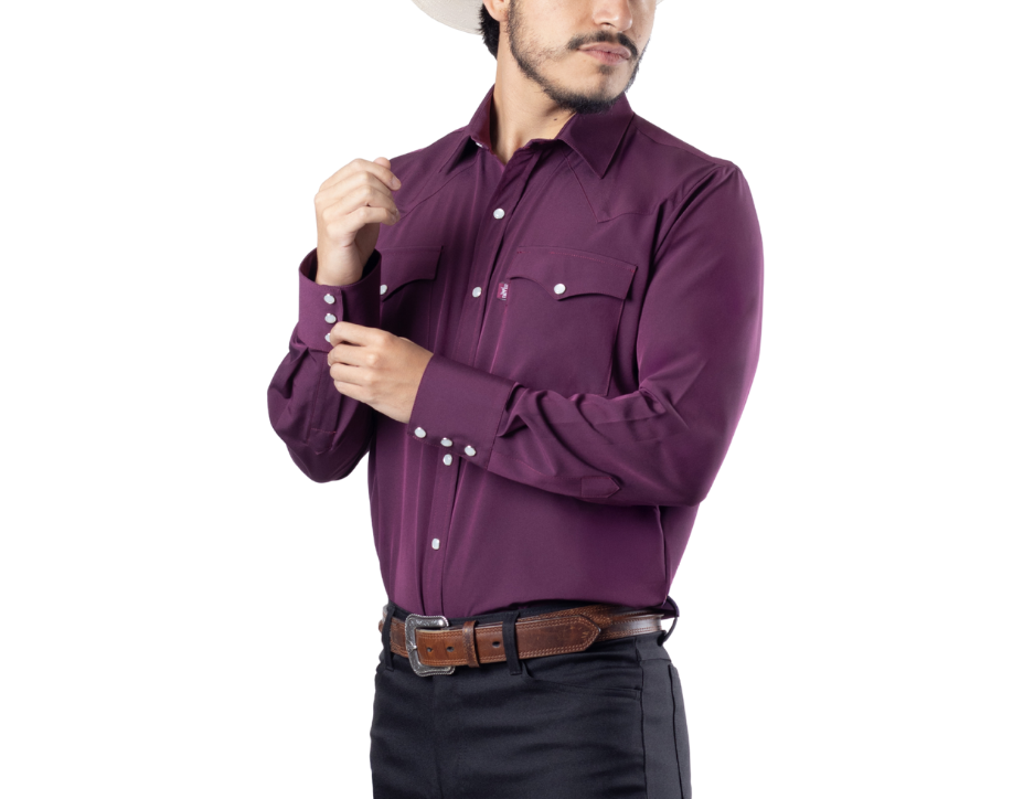 Camisa Vaquera Fashión Manga Larga | FARWEST