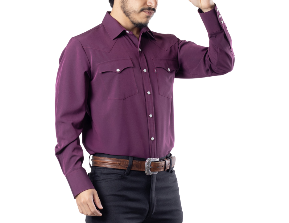 Camisa Vaquera Fashión Manga Larga | FARWEST